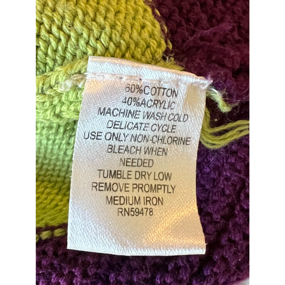 Maggie and Zoe Little Girls Sweater Size 2T Pink Purple Hood Knit Button Up Card - Picture 6 of 7